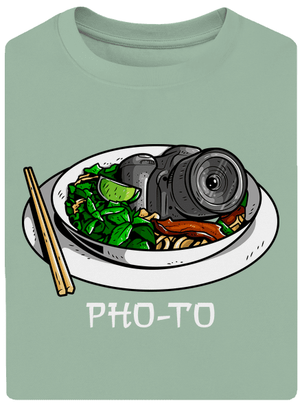 Pho-to unisex túlméretezett póló Sage