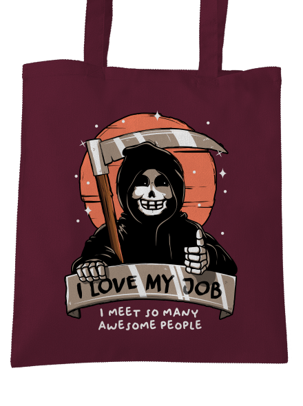 I love my job táska Burgundy