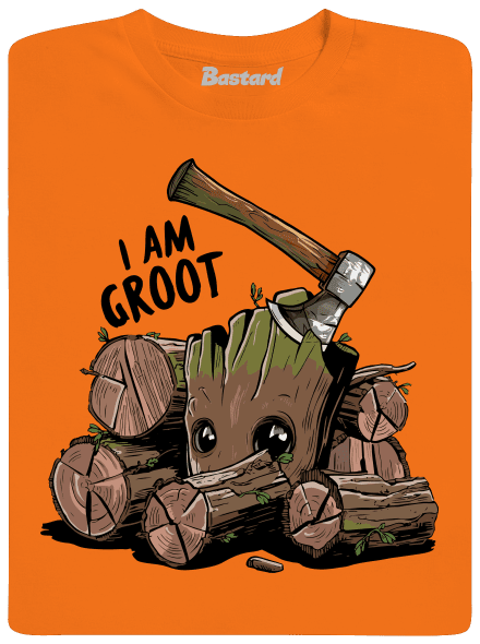 I Am Groot férfi póló Orange