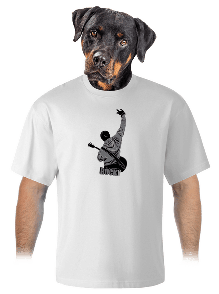 Rocky unisex túlméretezett póló White
