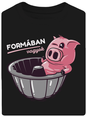 Formában unisex túlméretezett póló Black