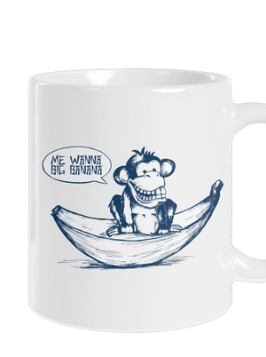 Big banana hagyományos bögre White