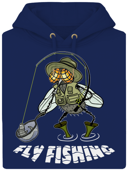 Fly fishing unisex prémium pulóver Navy