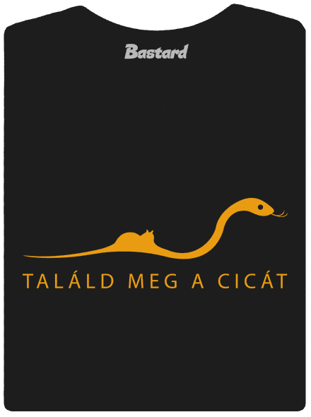 Találd meg a cicát női póló Black