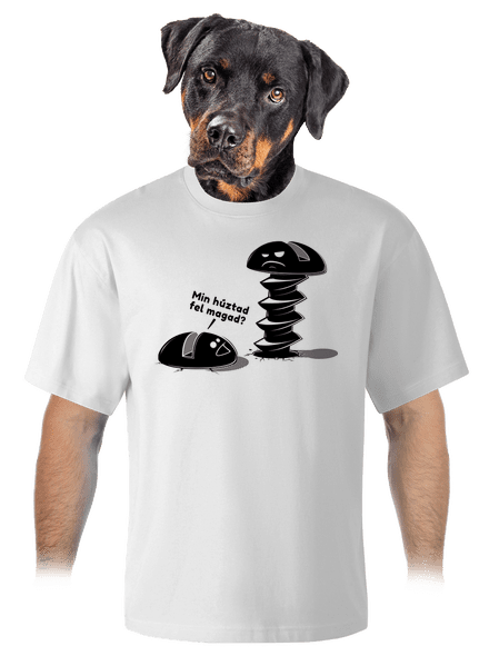 Felhúzva unisex túlméretezett póló White