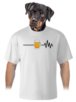 Beer help unisex túlméretezett póló White