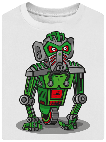 Robo gorilla unisex túlméretezett póló White