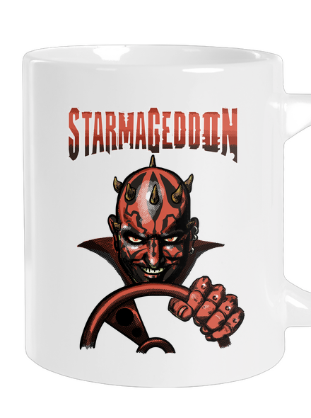 Starmageddon nagy bögre White