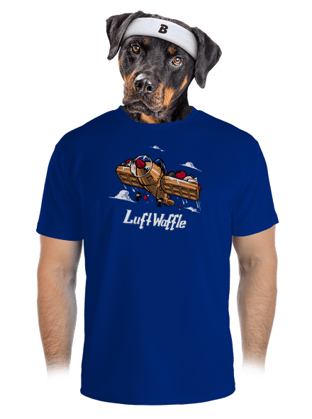 Luftwaffle férfi sportpóló Royal Blue Mal