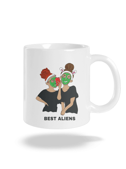Best aliens hagyományos bögre White