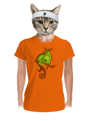 Hibajavító női sportpóló Neon Orange