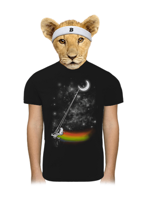 Unicorn universe gyerek sport póló Black