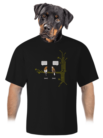 Beep and Peep unisex túlméretezett póló Black