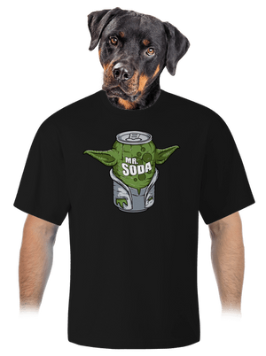 Mr. Szóda unisex túlméretezett póló Black