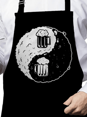 Jin Jang sör kötény Black