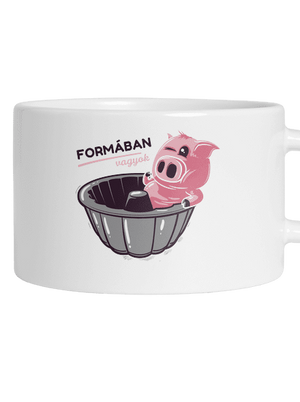 Formában macaron bögre White