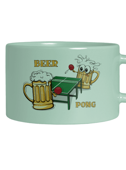 Beer pong macaron bögre Mint Macaron