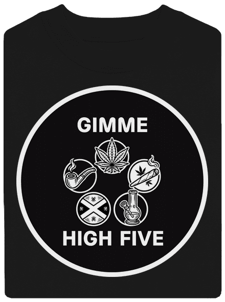 Gimme high five unisex crewneck Black