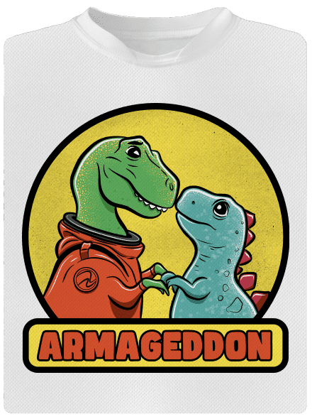 Armageddon gyerek sport póló White