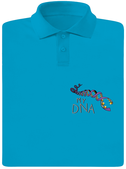 My DNA férfi pólóingek Blue Atol