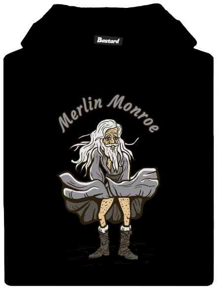 Merlin Monroe	 gyerek kenguruzsebes pulóver Black