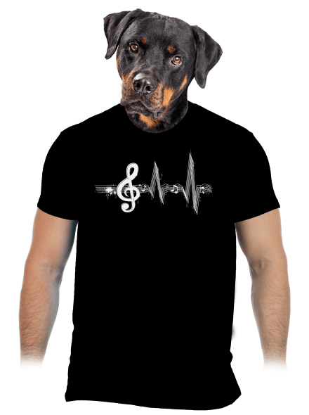 A zene az életem férfi póló Black