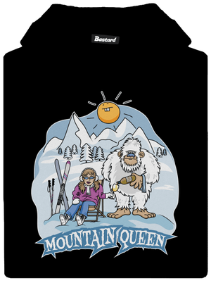 Mountain Queen gyerek kenguruzsebes pulóver Black