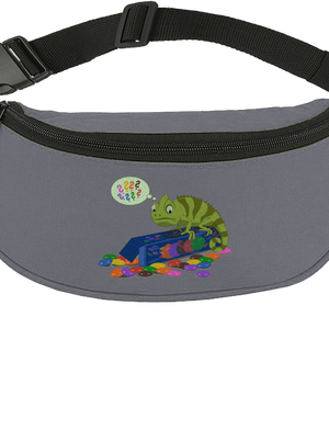 Zavart kaméleon övtáska Graphite