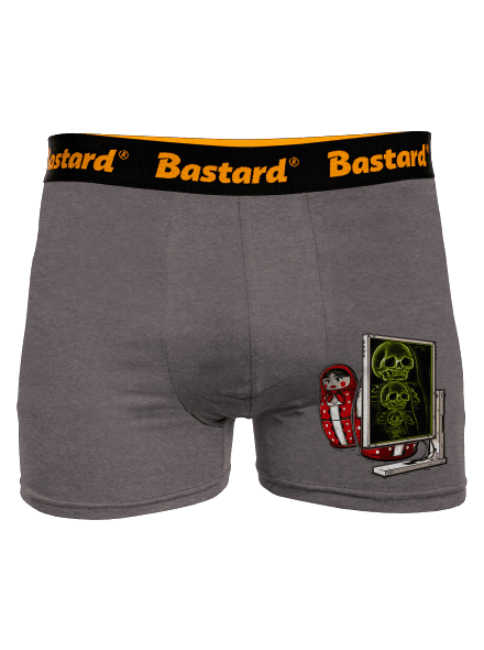 Röntgen Matryoshka boxeralsó Gray Melange