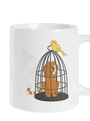 Madár bosszúja hagyományos bögre White