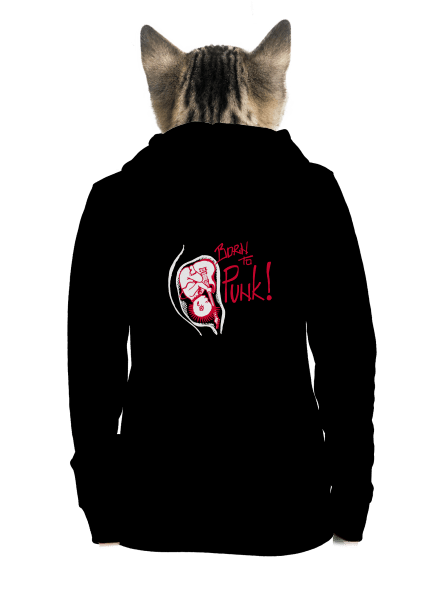  cipzáras női pulóver Black