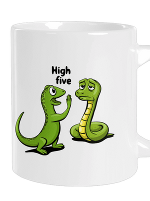 High Five nagy bögre White