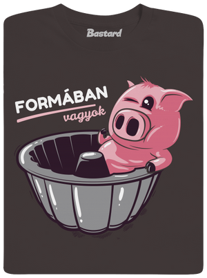 Formában férfi hosszú ujjú póló Bear Brown