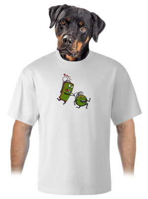 unisex túlméretezett póló