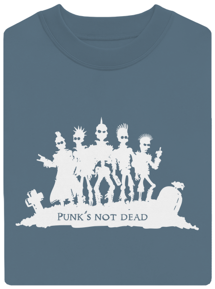 Punks not dead! unisex crewneck Nordic Blue
