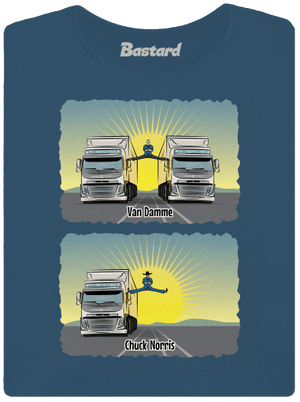 Chuck & Truck prémium női póló Petrol Blue