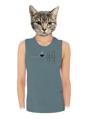 Coffee help női bővített trikó Heather Deep Teal