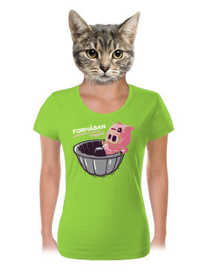 Formában női póló Apple Green