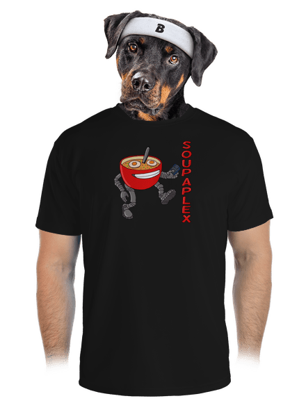 Soupaplex férfi sportpóló Black