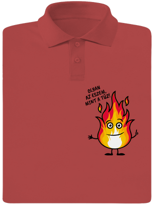 Olyan az eszem, mint a tűz! férfi pólóingek Burgundy