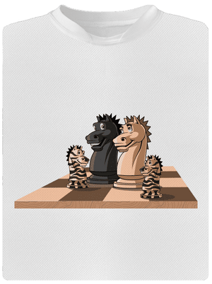 Sakkcsalád gyerek sport póló White