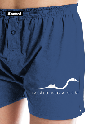 Találd meg a cicát férfi alsó nadrág Blue