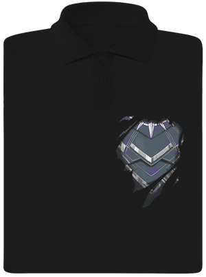 Panther inside férfi pólóingek Black