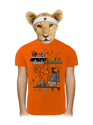 Veretés gyerek sport póló Neon Orange