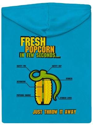 Popcorn grenade cipzáras női pulóver Blue Atol