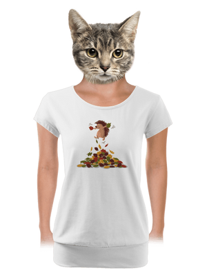 női póló elasztikus alsó szegéllyel