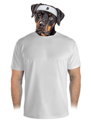 Nyomtatás nélkül férfi sportpóló White