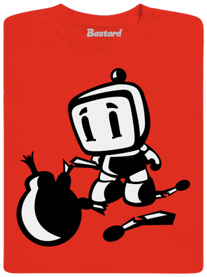 Bomberman férfi póló Fiery Red