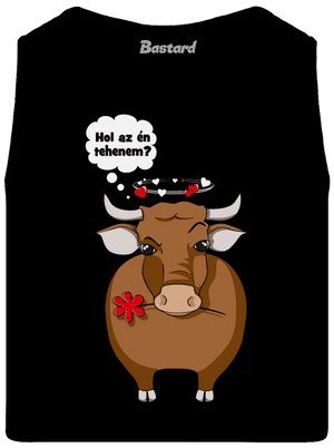 Tehén és bika férfi trikó Black
