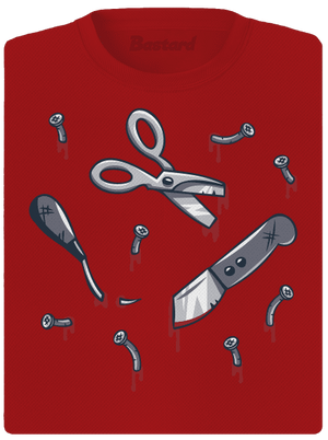 Halloween női sportpóló Red Mal